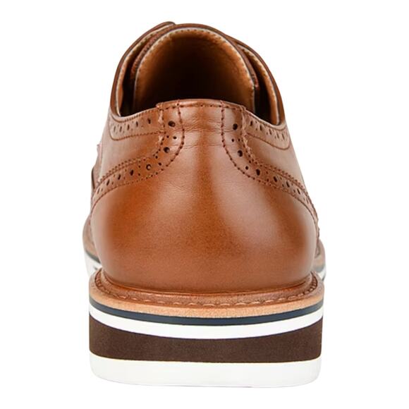 Vance Co Men's Warrick Wingtip Derby Oxfords Brown Size 10 - Picture 4 of 4